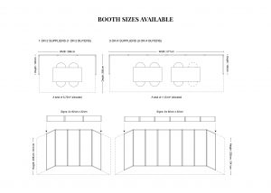 Booths - sizes